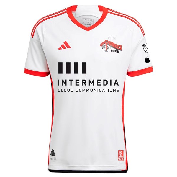 Tailandia Camiseta San Jose Earthquakes Segunda equipo 2024-25